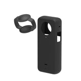 Silicone Protective Case with Lens Cover for Insta360 X3 - Red - Extra Image