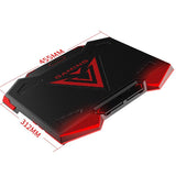 5-core Dual Port Laptop Stand with Cooling Fan - Red