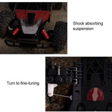 Four-way Remote Control Toy Car - 2.4ghz - Red - Low Angle
