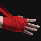 2.5M Adult Boxing Bandage For Training - Red - Top-Down View