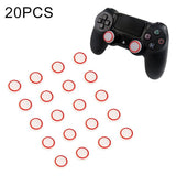 20 Luminous Silicone Gamepad Covers for Ps4 / Ps3 / Ps2 / Xbox360 / Xboxone / Wiiu - Red - Front View