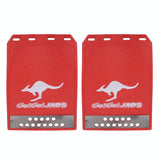 2 Pcs Premium Heavy Duty Molded Splash Mud Flaps Auto Front And Rear Fender Guard Small Size Random Pattern Delivery - Red - Extra Image