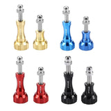 Aluminum Thumb Knob Set for Gopro Insta360 Dji Action Cameras - Red - Rear View
