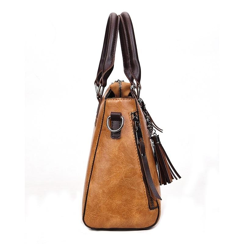 Red Pu Shoulder Bag With Tassel & Cat Pendant