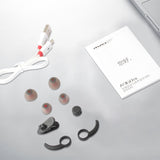 Wireless Sport Bluetooth Earphones with In-line Control - Black - Red