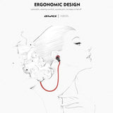 Wireless Sport Bluetooth Earphones with In-line Control - Black - Red - Extra Image