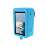 Protective Silicone Case with Lens Cap - Red - Top-Down View