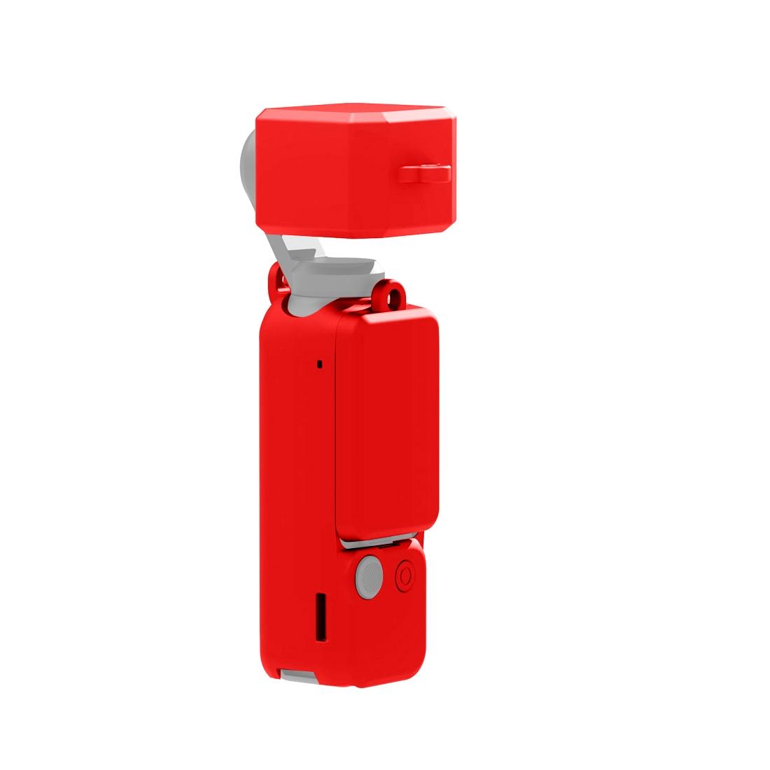 3 in 1 Silicone Case Set for Dji Pocket 3 - Red