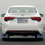 Premium Heavy Duty Molded Splash Front And Rear Mud Flaps Fender Guard Medium Size Random Pattern Delivery - Red