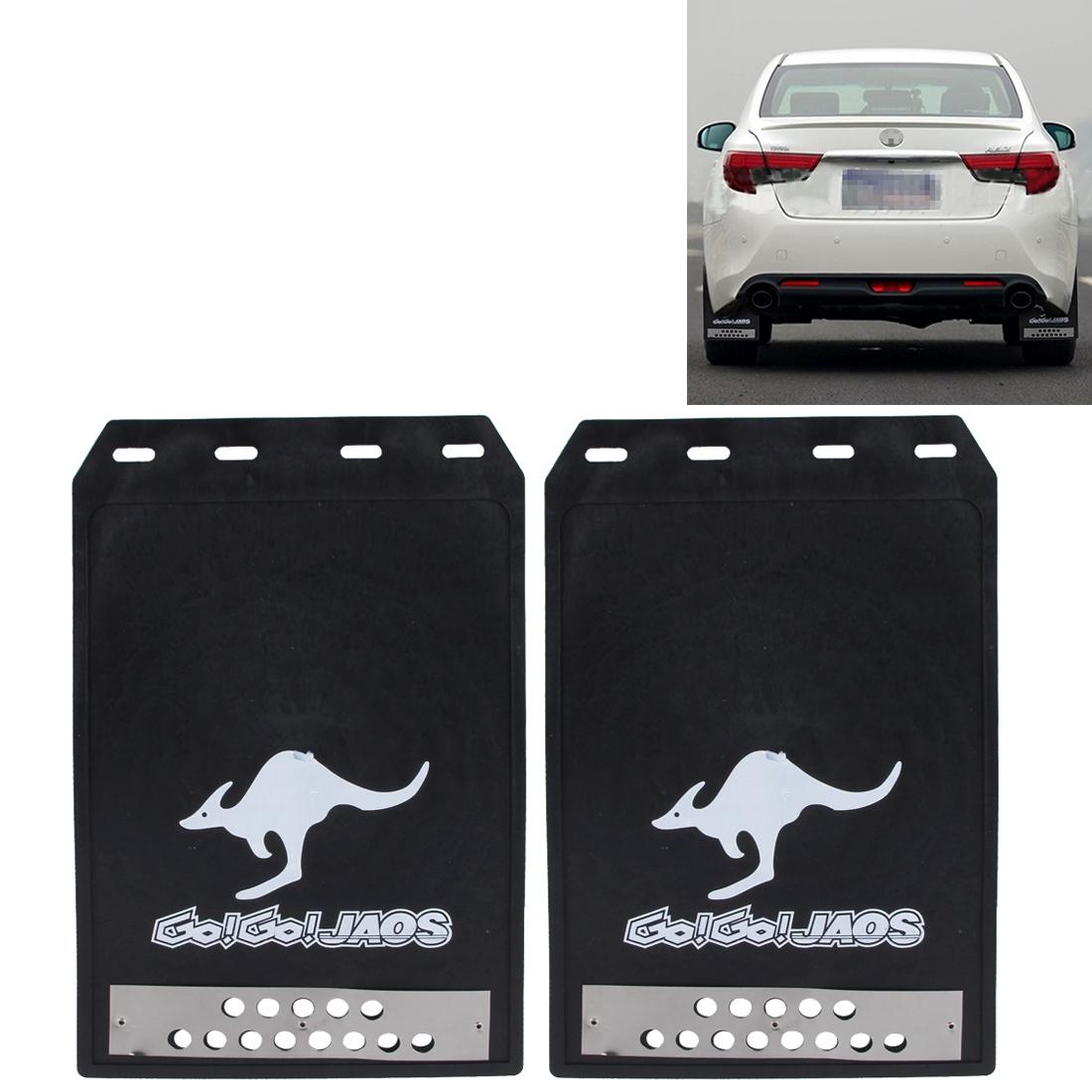 Premium Heavy Duty Molded Splash Front And Rear Mud Flaps Fender Guard Medium Size Random Pattern Delivery - Red