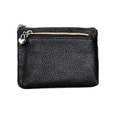 Spacious Litchi Texture Rfid Hand Wallet - Red