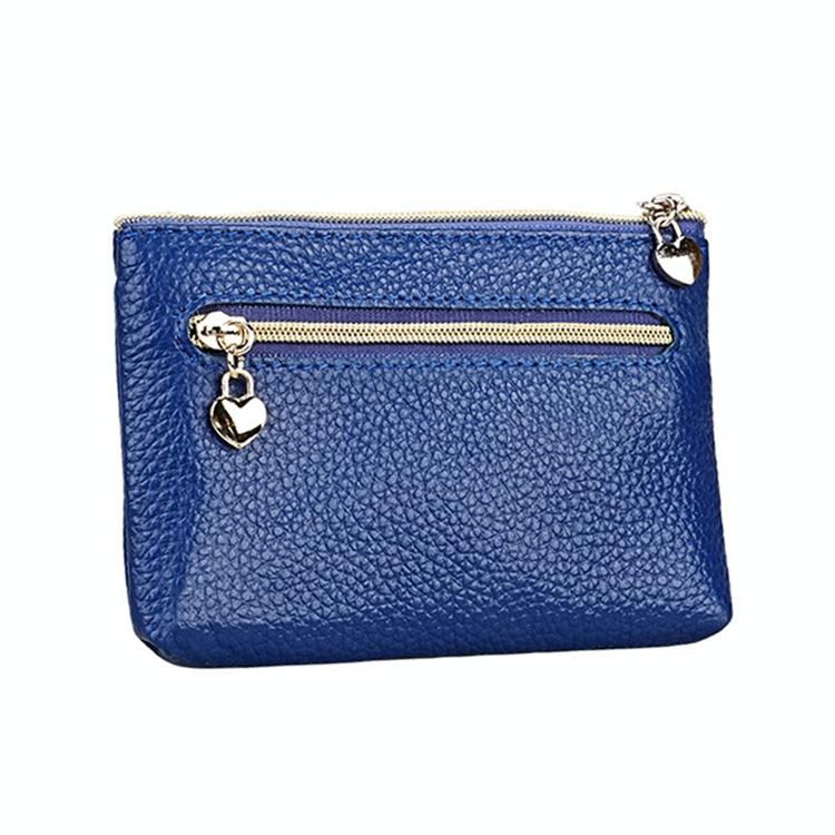 Spacious Litchi Texture Rfid Hand Wallet - Red