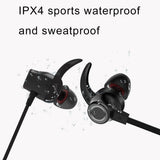 Waterproof X5 Sports Bluetooth Earbuds with Magnetic Design - Red