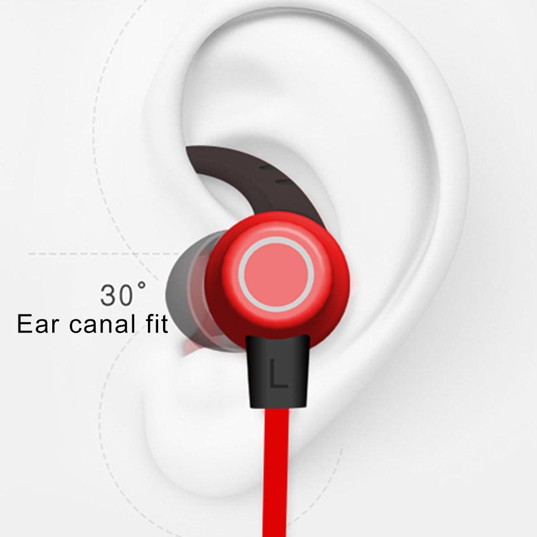 Waterproof X5 Sports Bluetooth Earbuds with Magnetic Design - Red