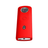 360 Camera Silicone Case with Lens Cover for Ricoh Theta Sc2 - Red - 45-Degree Angle