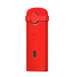 360 Camera Silicone Case with Lens Cover for Ricoh Theta Sc2 - Red - Close-Up Angle