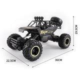 37cm Remote Control Bigfoot Climbing Car - 1 12 Alloy 4wd Cross-country Toy - Red - 45-Degree Angle