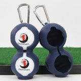 2-pack Golf Silicone Double-ball Protection Sleeves - Red - Front View