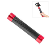 Lightweight Carbon Fiber Monopod for Dji Moza Feiyu Zhiyun Gimbals - Red - Low Angle
