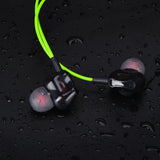 Wireless Bluetooth Earphones with High-fidelity Mic - 5.0 - Red - 45-Degree Angle