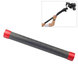 35cm Carbon Fiber Monopod Extension for Gimbal - Red - Front View