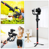 35cm Carbon Fiber Monopod Extension for Gimbal - Red - Rear View