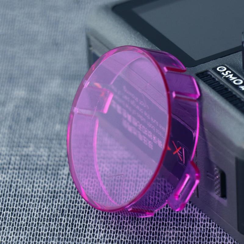 Round Lens Filter for Dji Action Camera - Red