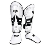 Thickened Leg Guards For Freestyle Grappling Thai Boxing And Taekwondo - Front View