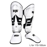 Thickened Leg Guards For Freestyle Grappling Thai Boxing And Taekwondo - Side View