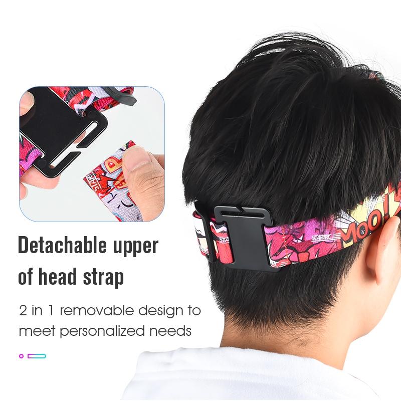 Universal Action Camera Head Strap Mount - Red