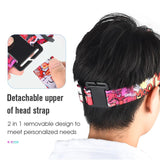 Universal Action Camera Head Strap Mount - Red - Top-Down View