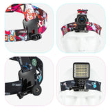 Universal Action Camera Head Strap Mount - Red - Extra Image