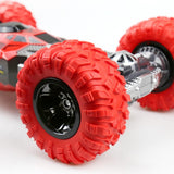 33Cm Red 2.4Ghz Double-Sided Twisted Off-Road Rc Toy Car For Kids - Top-Down View