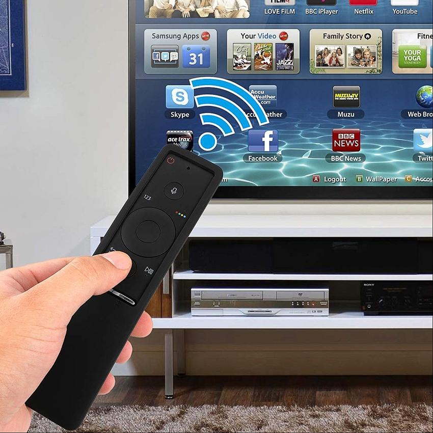 Silicone Non-slip Remote Control Cover for Samsung Smart Tv - Red