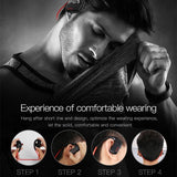 Wireless Sports Bluetooth Earphones - Binaural Hanging Type 5.0 - Red - Extra Image