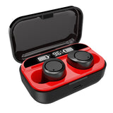 Wireless Stereo Headset with Charging Case and Digital Display - X5 Tws Bluetooth V5.0 - Side View