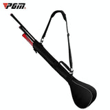 Portable Foldable Golf Ball Bag - Nylon - Black Red - Low Angle