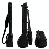 Portable Foldable Golf Ball Bag - Nylon - Black Red - Extra Image