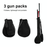 Portable Foldable Golf Ball Bag - Nylon - Black Red - Extra Image