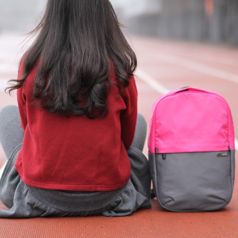 Xy Series Multi-functional Backpack for 13.3 Inch Laptop - Fashion Colour Matching - Rose Red