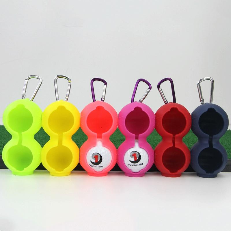 2-pack Golf Silicone Double-ball Protection Sleeves - Rose Red