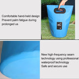 15L Outdoor Portable Folding Sink Pvc Collapsible Bucket - Rose Red - Rear View