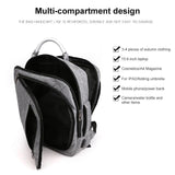 Multifunctional Oxford Laptop Backpack - Cxs-620 - Wine Red - Low Angle