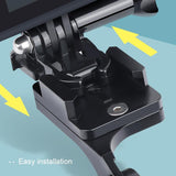 Universal Motorcycle Phone Bracket for Action Cameras - Silver