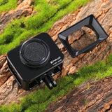 Sony Rx0 Protective Cage with 37mm Lens and Sunshade - Silver - Top-Down View