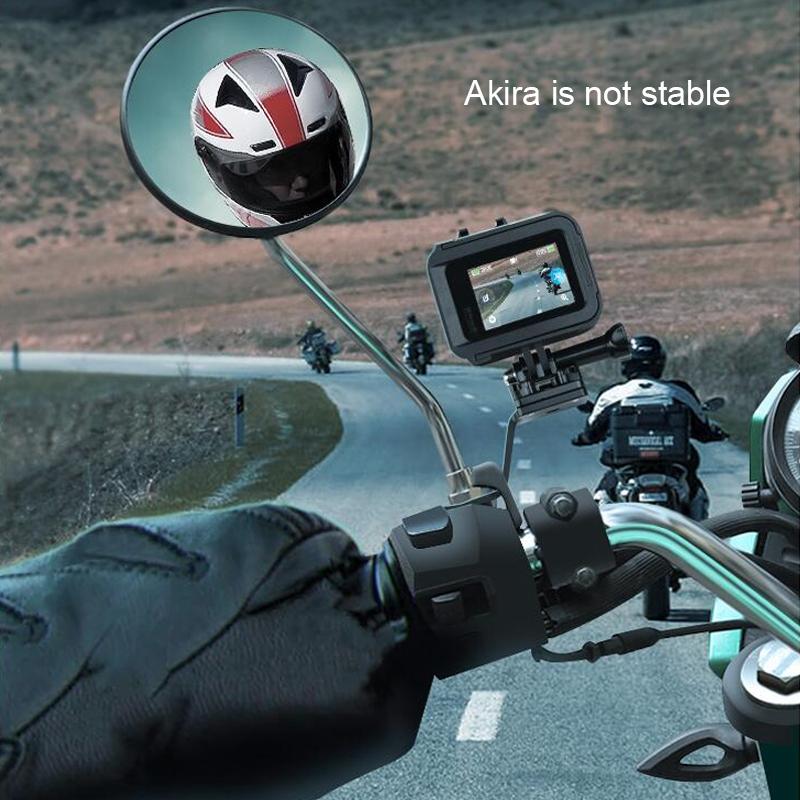 Universal Alloy Handlebar Phone Mount for Sport Cameras - Silver