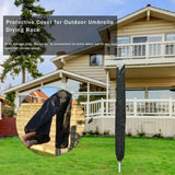 Waterproof Dustproof Cover for Outdoor Drying Rack - 210d Oxford Cloth - Silver - 45-Degree Angle