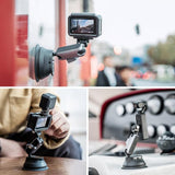 Universal Suction Cup Phone Holder for Action Cameras - 45-Degree Angle