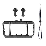 Aluminum Dual Handheld Diving Light Arm Mount for Action Cameras - Silver - Extra Image