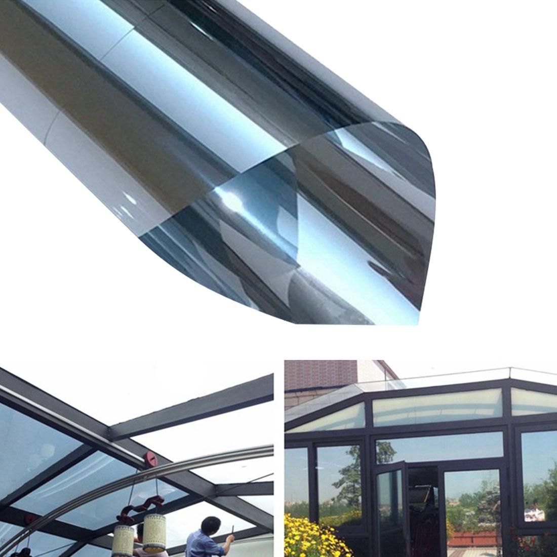 60cm x 1m Uv Reflective Privacy Window Film - one Way Decorative Sticker - Silver